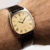 Omega de Ville Cal. 625 Ref. 111.0139. From 1978. Rectangular watch. Manual movment. Gold-plated.