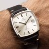 Omega Genève date Cal. 565 Ref. 162 010. From 1970. Automatic. Steel square case.
