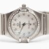 Ladies Omega Constellation Manhattan Cal. 1456 Ref. 7951203. From 1997. Diamond bezel. Mother of pearl.