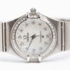 Ladies Omega Constellation Manhattan Cal. 1456 Ref. 7951203. From 1997. Diamond bezel. Mother of pearl.