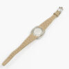 Ladies Omega Genève date Cal. 681 Ref. 566.031. From 1969. Automatic movement. Blue dial. Steel case.