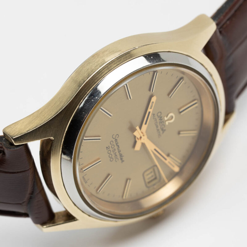 Omega Seamaster Cosmic 2000 date Cal. 1012 Ref. 166.128. From 1973. Automatic movment. Gold cup.