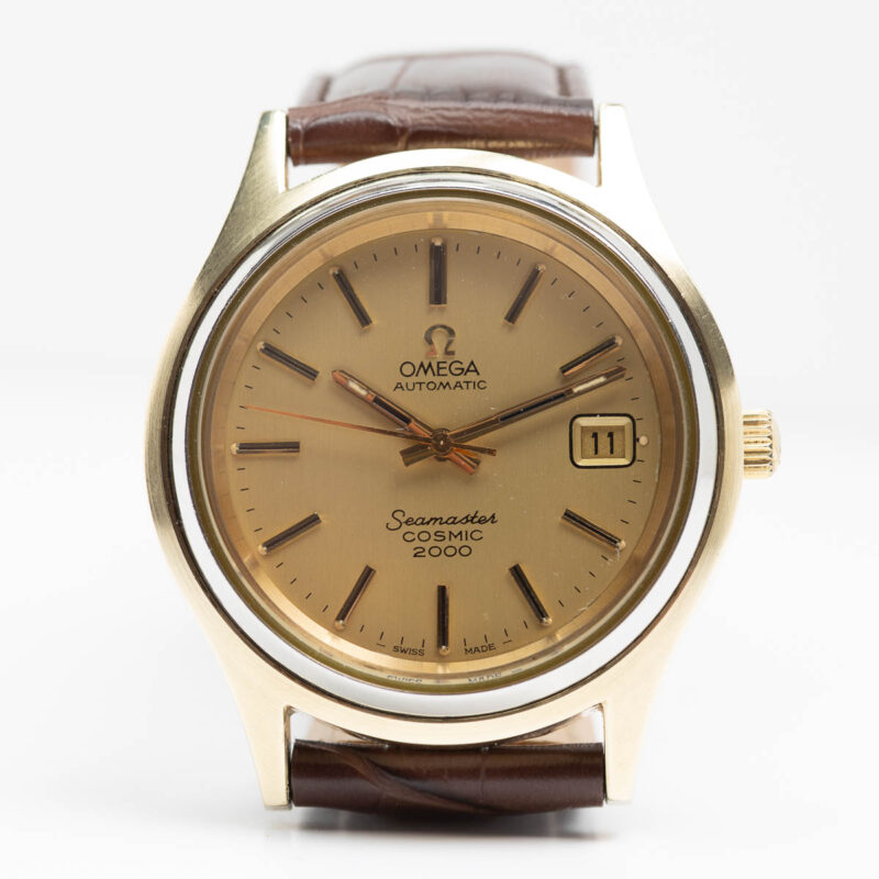 Omega Seamaster Cosmic 2000 date Cal. 1012 Ref. 166.128. From 1973. Automatic movment. Gold cup.