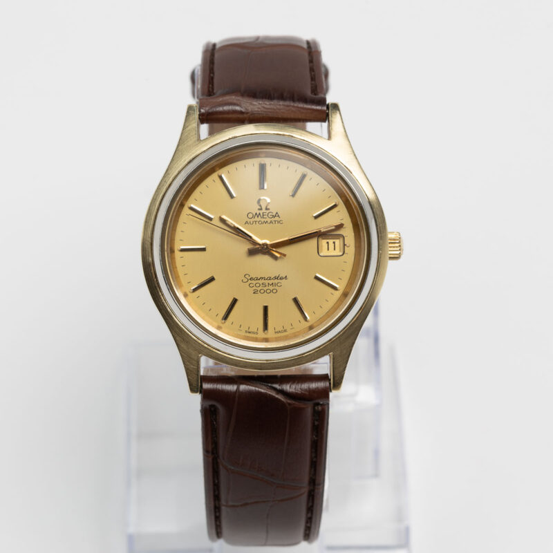 Omega Seamaster Cosmic 2000 date Cal. 1012 Ref. 166.128. From 1973. Automatic movment. Gold cup.