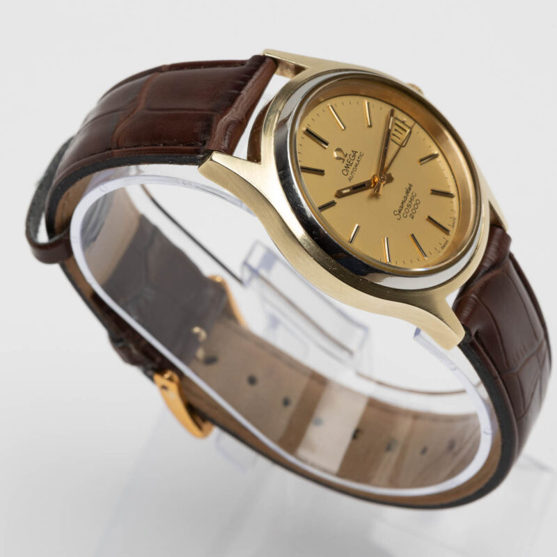Omega Seamaster Cosmic 2000 date Cal. 1012 Ref. 166.128. From 1973. Automatic movment. Gold cup.
