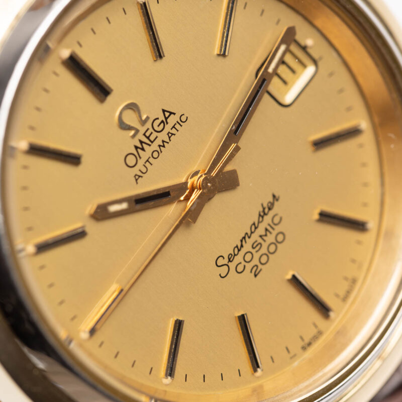 Omega Seamaster Cosmic 2000 date Cal. 1012 Ref. 166.128. From 1973. Automatic movment. Gold cup.