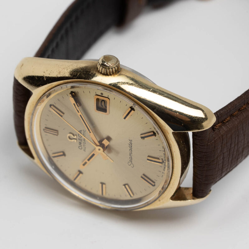 Omega Seamaster date Cal. 565 Ref. 166.067. From 1971. Automatic movment. Gold cup.