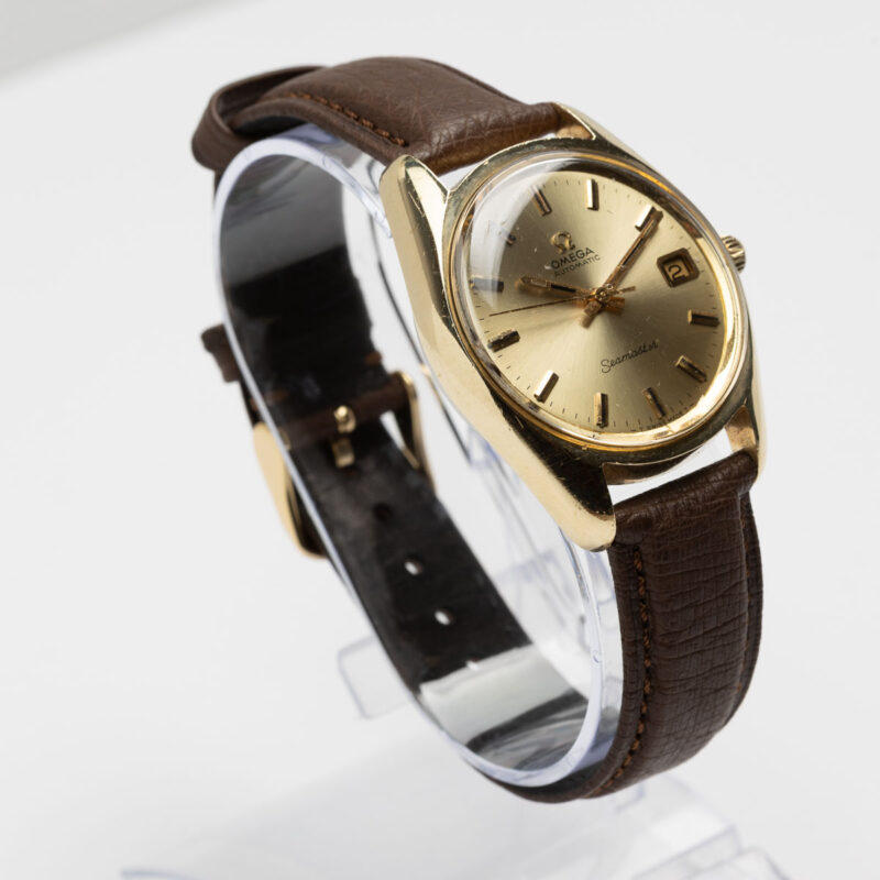 Omega Seamaster date Cal. 565 Ref. 166.067. From 1971. Automatic movment. Gold cup.
