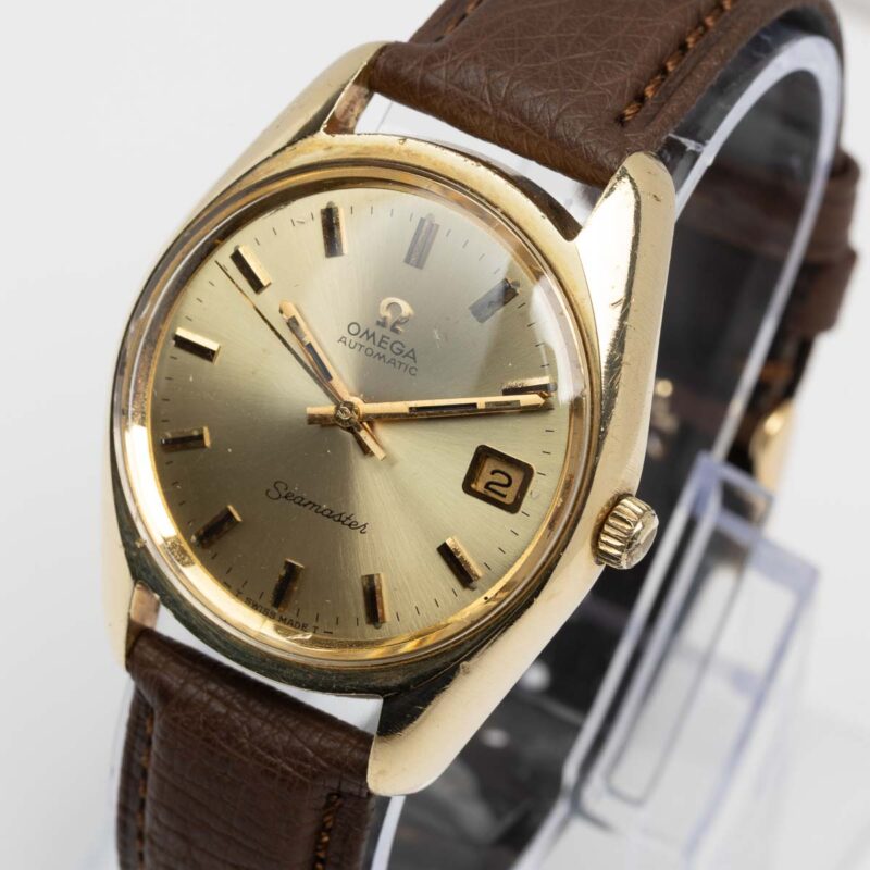 Omega Seamaster date Cal. 565 Ref. 166.067. From 1971. Automatic movment. Gold cup.