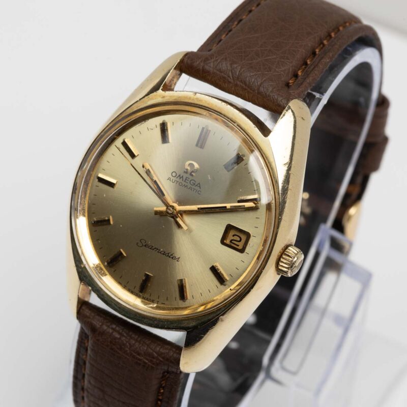 Omega Seamaster date Cal. 565 Ref. 166.067. From 1971. Automatic movment. Gold cup.