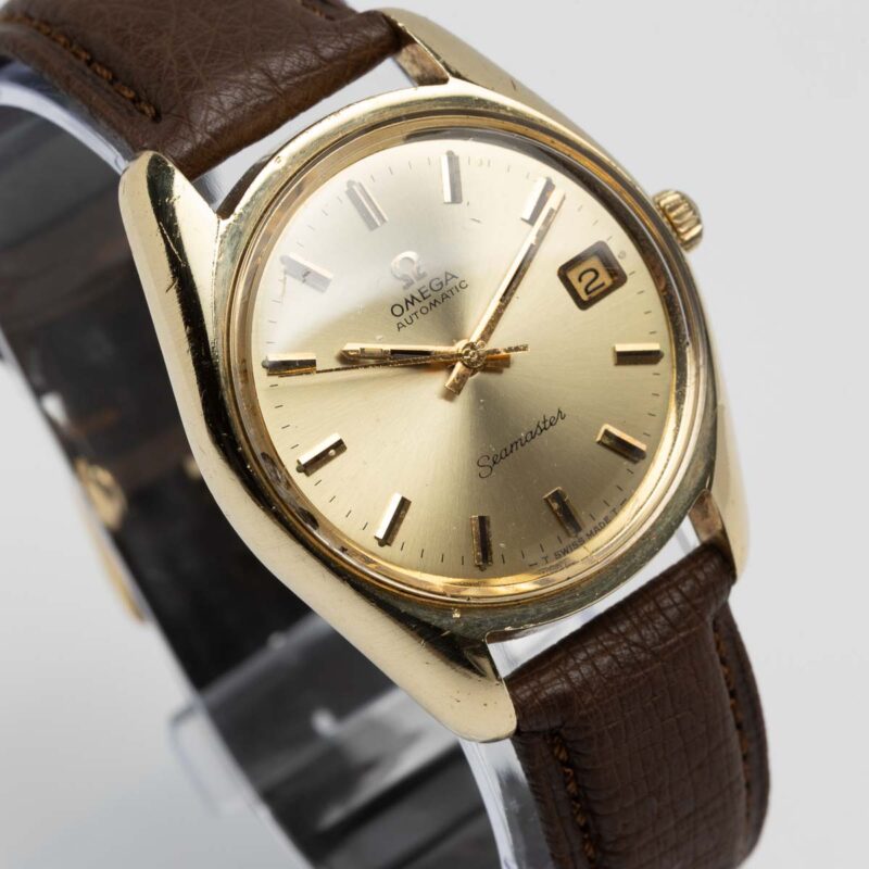 Omega Seamaster date Cal. 565 Ref. 166.067. From 1971. Automatic movment. Gold cup.