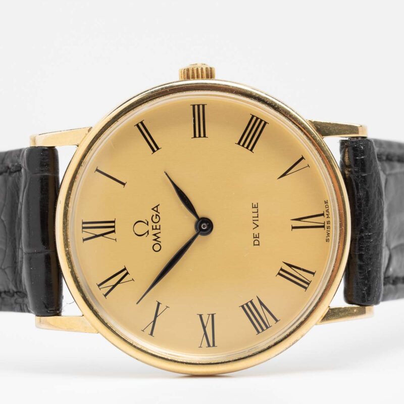 Omega de Ville Cal. 625 Ref. 111.140. Gold-plated watch. Roman indexes.