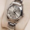 Ladies Omega Seamaster Aqua Terra 150m date Cal. 1424 Ref. 257730. Quartz movement. Steel case and white dial.