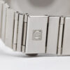 Omega Constellation Manhattan date Cal. 1438 Ref. 3961070. Gold bezel. Quartz movment.