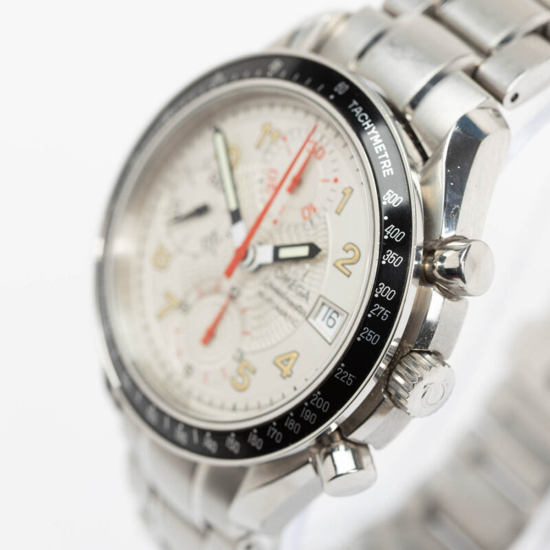 Omega Speedmaster date Cal. 1152 Ref. 1750083. Automatic. White dial. Black bezel.