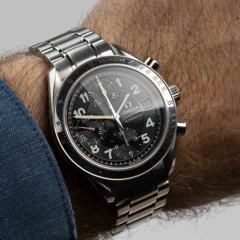 Omega Speedmaster date Cal. 1152 Ref. 1750083 (No 58212110). Automatic movement. Black dial.