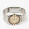 Omega Constellation Manhattan date Cal. 1431 Ref. 1980140. Quartz. Gold bezel.