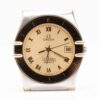 Omega Constellation Manhattan date Cal. 1431 Ref. 1980140. Quartz. Gold bezel.