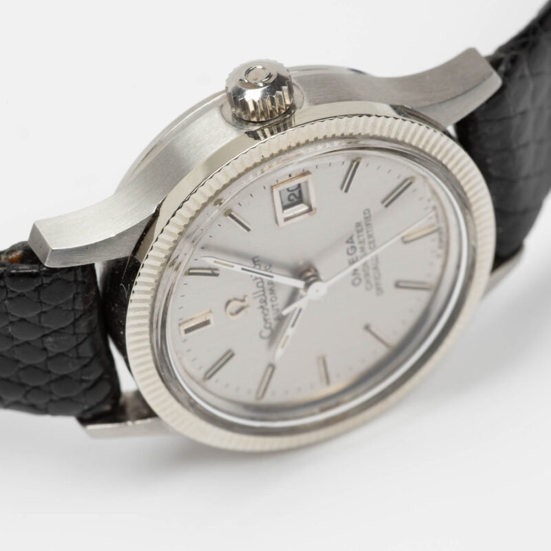 Ladies Omega Constellation date Cal. 684 Ref. 568.016. From 1970. Automatic movment. White gold bezel.