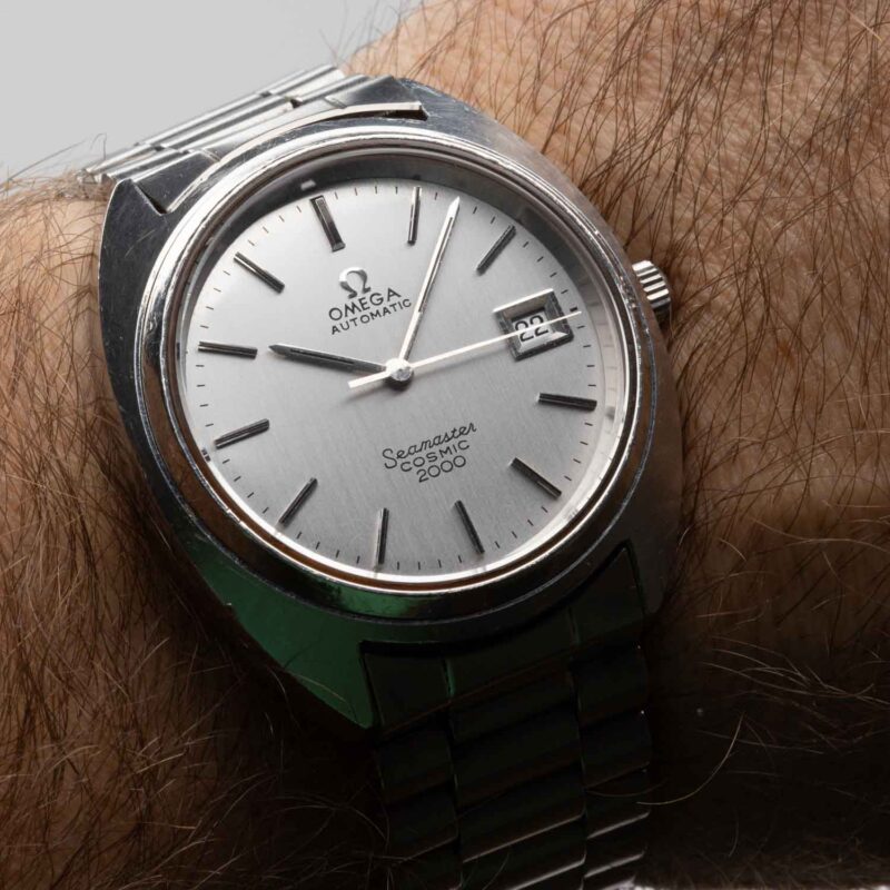 Omega Seamaster Cosmic 2000 date Cal. 1012 Ref. 166.130. From 1972. Automatic movment. Steel case. White dial.