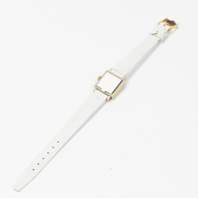 Ladies Omega Genève Cal. 485 Ref. 511.321. From 1970. Manual movement. Square gold plated watch.