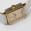 Ladies Omega Genève Cal. 485 Ref. 511.321. From 1970. Manual movement. Square gold plated watch.